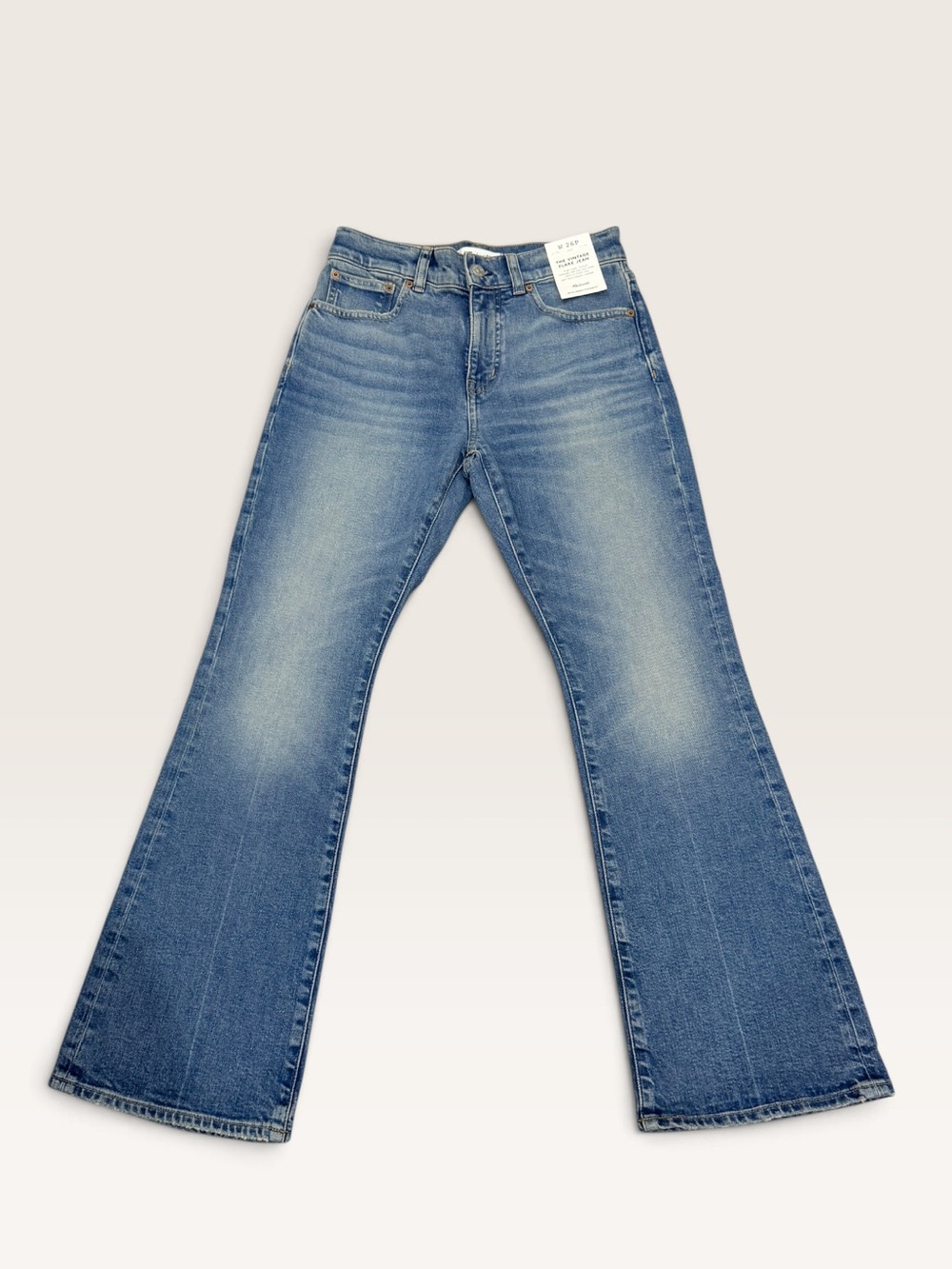 Madewell Size 26 Women’s The Vintage Flare Jean Medium Blue Wash New